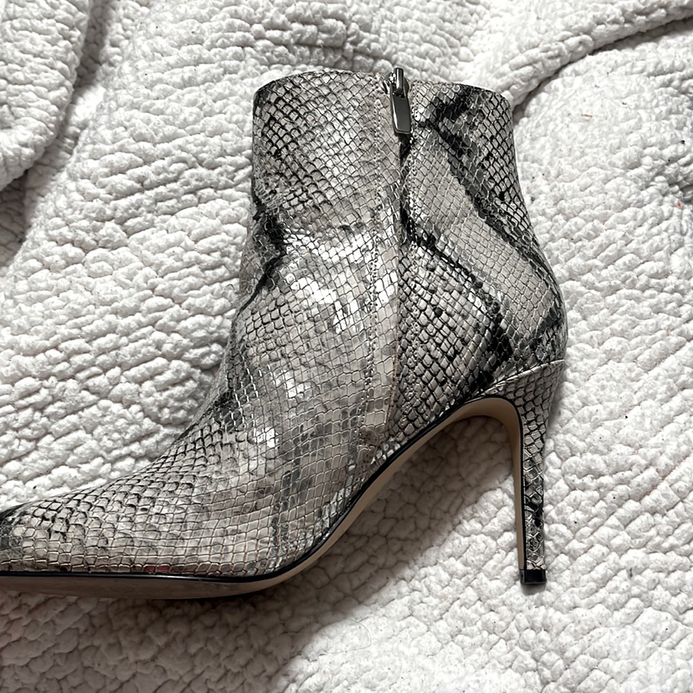 Nine West Gorgeous Snake skin texture bootie